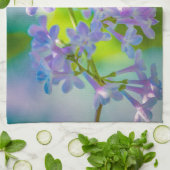 Lila Lilac-Blume Geschirrtuch (Gefaltet)