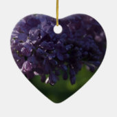 Lila Lilac-Blume Hochzeit Keramik Ornament (Hinten)