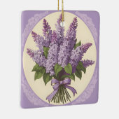 Lila Lilac-Blume Keramikornament (Rechts)