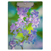Lila Lilac-Blume Klemmbrett (Vorderseite)