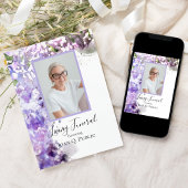 Lila Lilac-Blume Leben Beerdigung Party Einladung