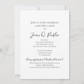 Lila Lilac-Blume Leben Beerdigung Party Einladung (Rückseite)