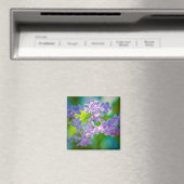 Lila Lilac-Blume Magnet (In Situ (Geschirrspüler))