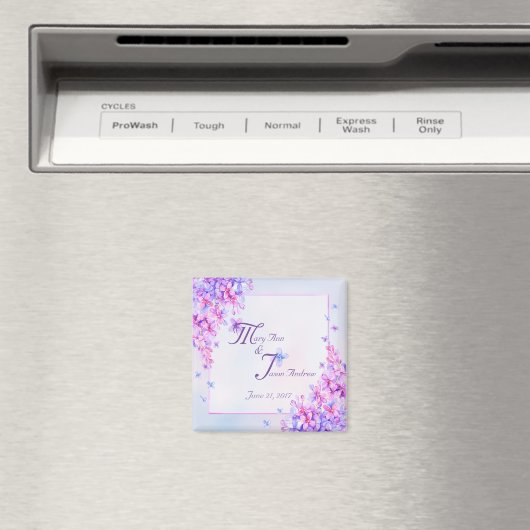 Lila Lilac Blume Magnet (In Situ (Geschirrspüler))