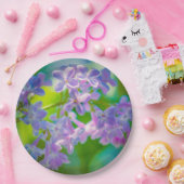Lila Lilac-Blume Pappteller (Party)
