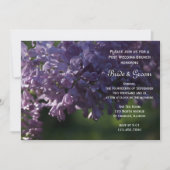 Lila Lilac-Blume Post Wedding Brunch Einladung (Vorderseite)