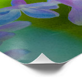 Lila Lilac-Blume Poster (Ecke)