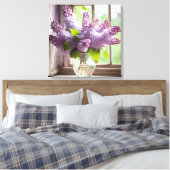 Lila Lilac Bouquet Leinwanddruck (Insitu (Schlafzimmer))