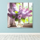 Lila Lilac Bouquet Leinwanddruck (Insitu (Holzboden))