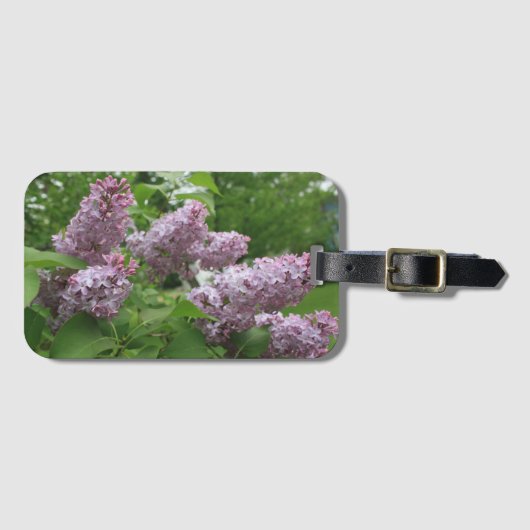 Lila Lilac Bunch Tag Gepäckanhänger (Vorderseite (Horizontal))