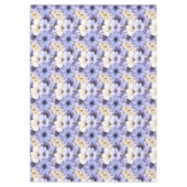 Lila Lilac Cream Florals Muster Tischdecke (Vorderseite)