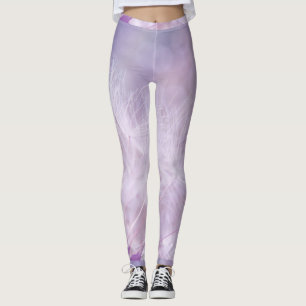 Lila Lilac Dandelion Puff Bohek Leggings