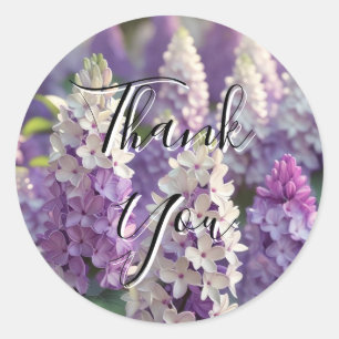 Lila Lilac Dankeschön Aufkleber