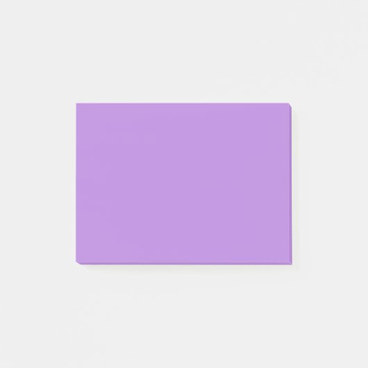 Lila Lilac-Farbhintergrund Post-it Klebezettel (Vorderseite)