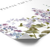 Lila Lilac-Favoriten-Zeichen Poster (Ecke)