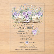 Lila Lilac Floral Book Nächstes Kapitel Bridal