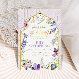 Lila Lilac Floral Eid Einladungskarte Einladung