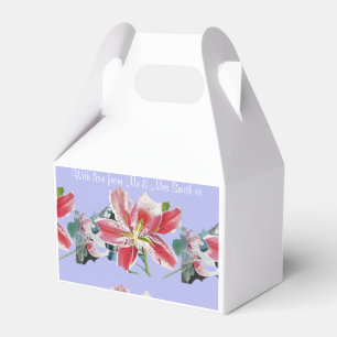 Lila Lilac Floral Lily Wedding Cake Fevor Box Geschenkschachtel