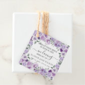 Lila Lilac Floral Memorial Beerdigung Saatgut Pack Geschenkanhänger (Beispiel)