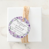 Lila Lilac Floral Memorial Beerdigung Saatgut Pack Geschenkanhänger (Beispiel)