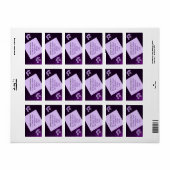 Lila Lilac Floral Muster Rücksendeadresse-Label Adressaufkleber (Vorne)