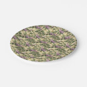 Lila Lilac Floral Party Paper Tellers Tableware Pappteller (Schrägansicht)
