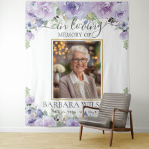 Lila Lilac Floral Picture Foto Beerdigung Gedenkst