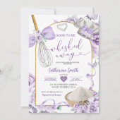 Lila Lilac flüstert Brautparty Einladung (Vorderseite)