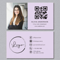 Lila Lilac Foto White QR Code Social Media