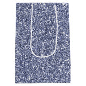 Lila Lilac Glitz Glam Glitzer Sparkle Mittlere Geschenktüte (Rückseite)