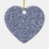 Lila Lilac Glitzer Keramik Ornament (Hinten)