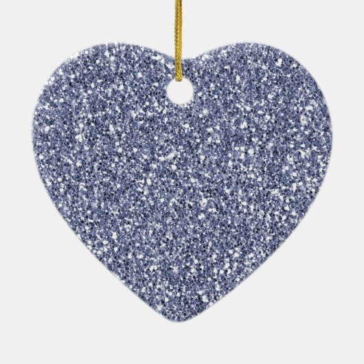 Lila Lilac Glitzer Keramik Ornament (Hinten)