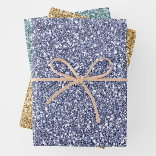 Lila Lilac Glitzer Unicorn Sparkle Geschenkpapier Set (Beispiel)