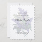 Lila Lilac Grandmillennial Brautparty Einladung (Vorderseite)