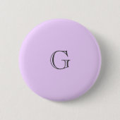 Lila Lilac-Hintergrund in Solid Color Button (Vorderseite)