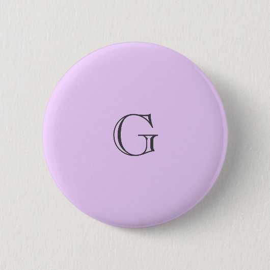 Lila Lilac-Hintergrund in Solid Color Button (Vorderseite)