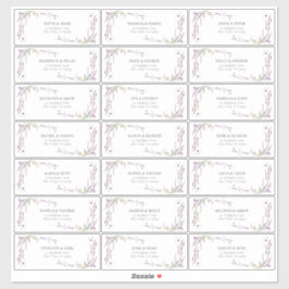 Lila Lilac Lavender Wildblume Gastadresse Aufkleber