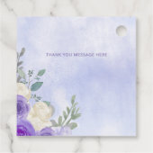 Lila Lilac-Lebenszeit des Brautparty der Schmetter Geschenkanhänger (Rückseite)