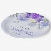 Lila Lilac-Lebenszeit des Brautparty der Schmetter Pappteller (Schrägansicht)