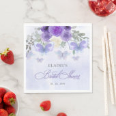 Lila Lilac-Lebenszeit des Brautparty der Schmetter Serviette (Beispiel)