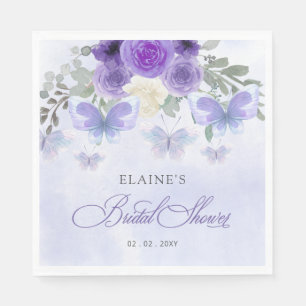 Lila Lilac-Lebenszeit des Brautparty der Schmetter Serviette