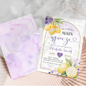 Lila Lilac Lemon Main Squeeze Brautparty Einladung