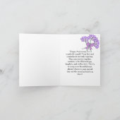 Lila Lilac Modern Boho 5. Hochzeitstag Ankündigung (Innenseite)