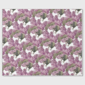 Lila Lilac-Muster oder Party Geschenkpapier (Flach)