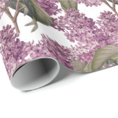 Lila Lilac-Muster oder Party Geschenkpapier (Rolleneckpunkt)