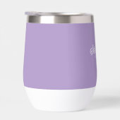 Lila Lilac Name Modernes, elegantes Monogramm Boho (Rechts)