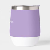 Lila Lilac Name Modernes, elegantes Monogramm Boho (Links)