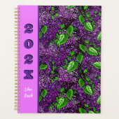 Lila Lilac New Hampshire Staat Blume Planer (Vorderseite)