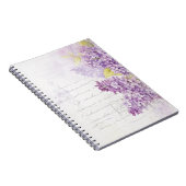 Lila Lilac Notizblock (Rechte Seite)