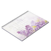 Lila Lilac Notizblock (Linke Seite)